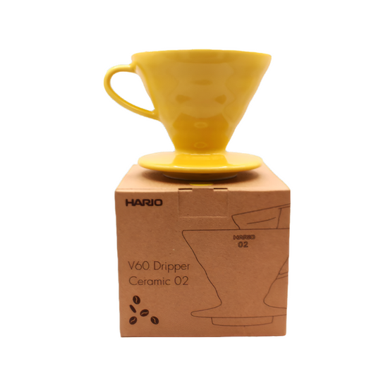 Ceramic V60 No 2 - Black or Yellow Coffee Dripper