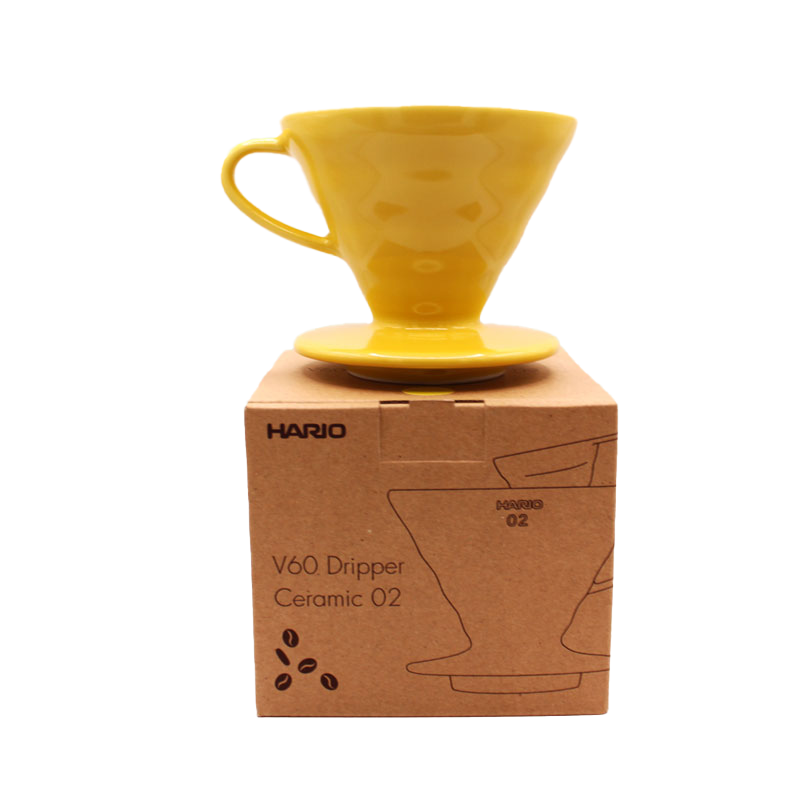 Ceramic V60 No 2 - Black or Yellow Coffee Dripper