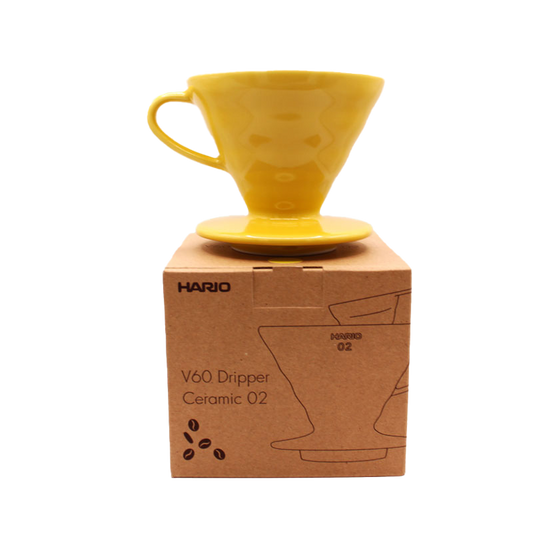 Ceramic V60 No 2 - Black or Yellow Coffee Dripper